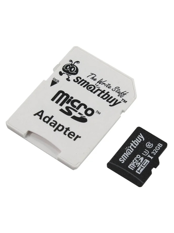 Карта памяти smartbuy microsd 32gb class 10 sb32gbsdcl10 01 адаптер