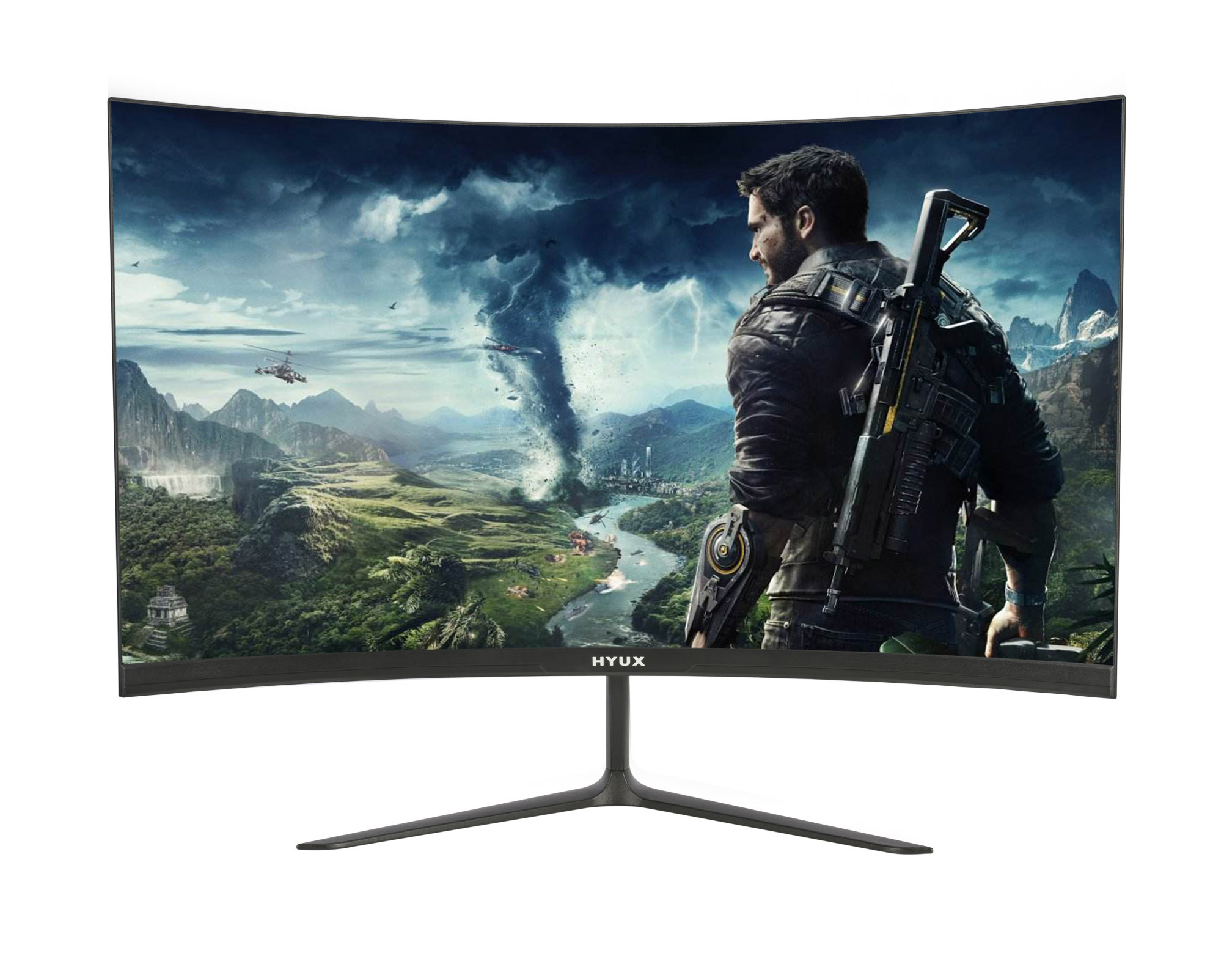 Изогнутый монитор для игр. Монитор OGXO