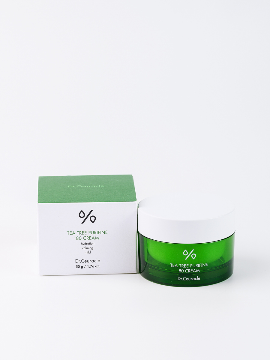 Tea Tree Purifine 80 Cream. Dr.ceuracle Tea Tree Purifine 80 Cream. Dr.ceuracle крем для проблемной кожи с 80% чайного дерева Tea Tree Purifine 80 Cream, 50мл. Крем с чайным деревом Dr ceuracle.