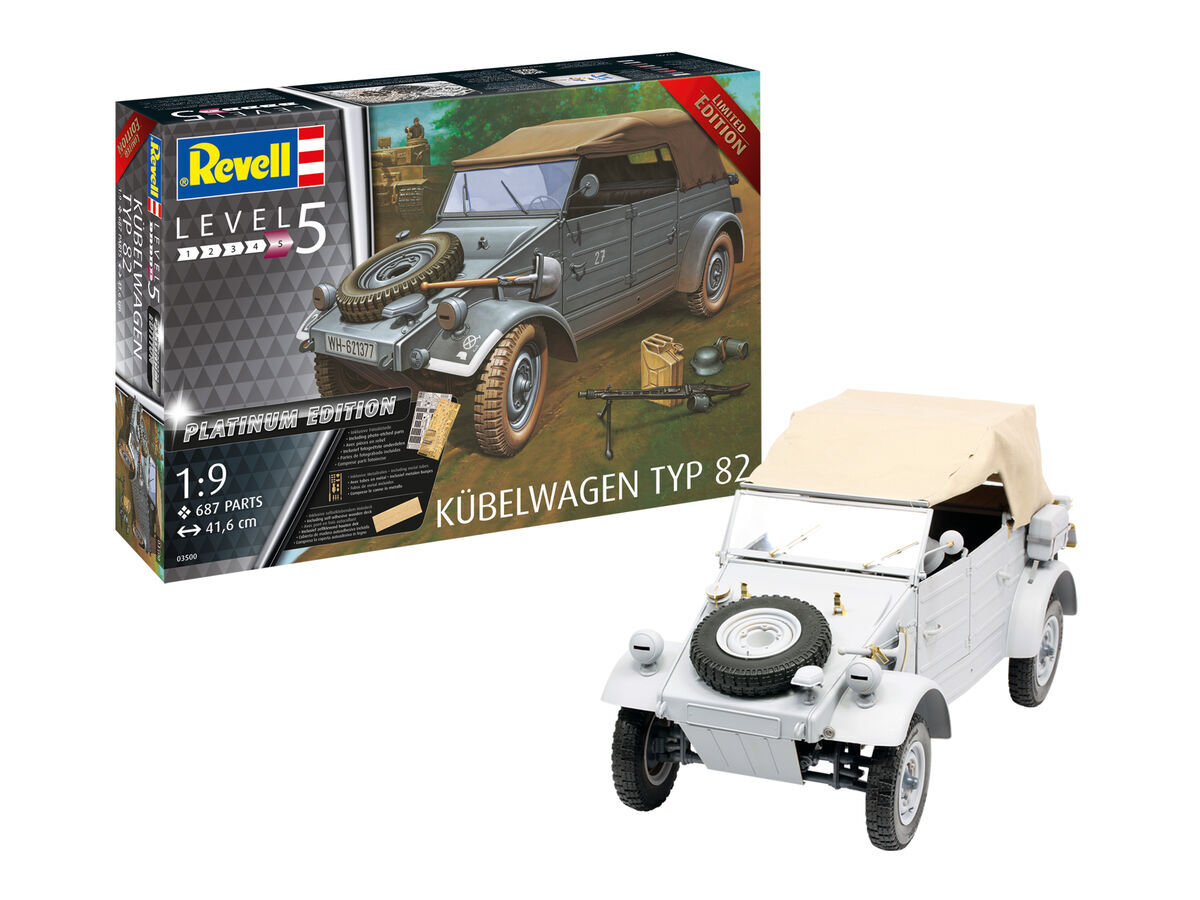 Сборная модель Revell  03500RE Германский автомобиль повышенной проходимости K?belwagen Typ 82 Platinum Edition