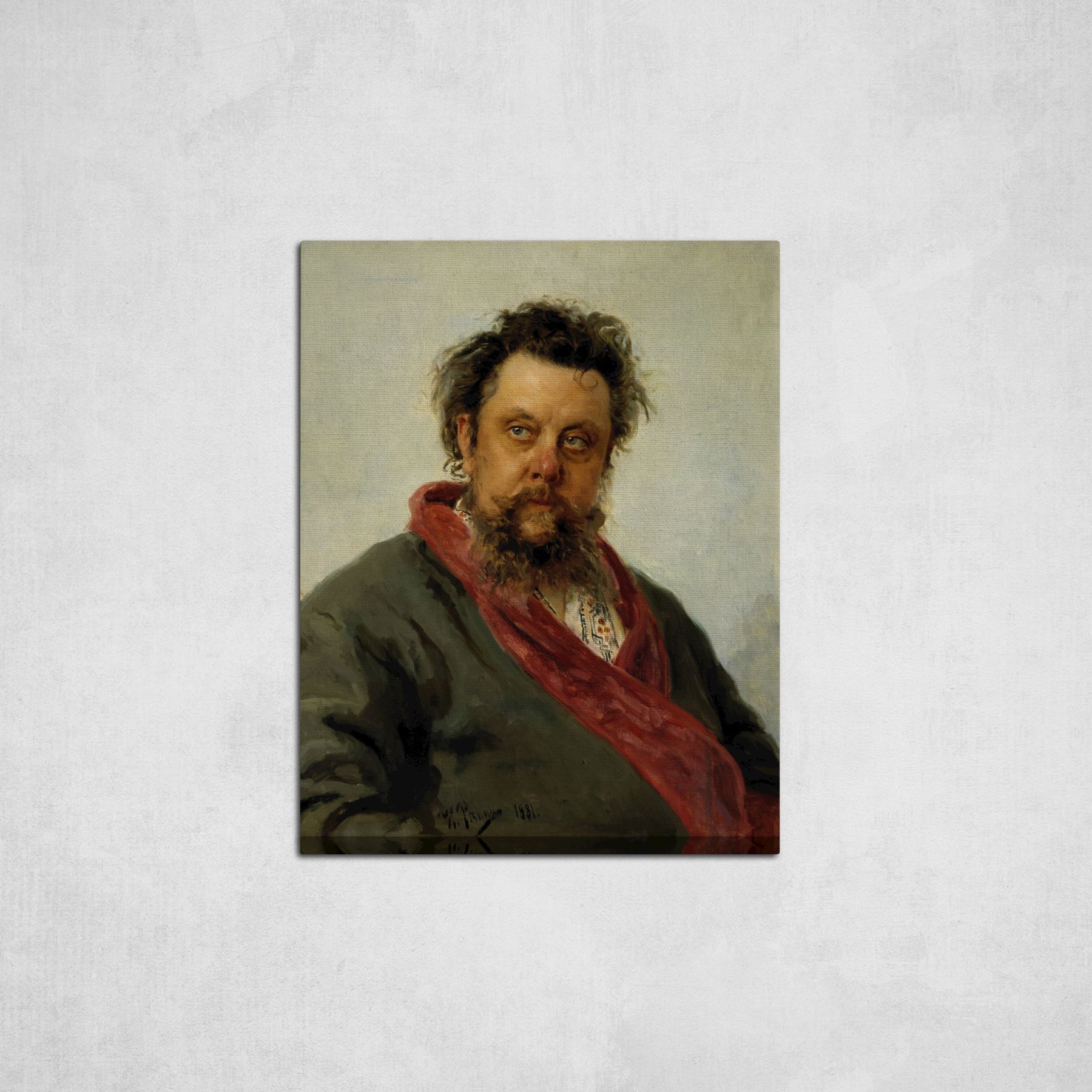 Илья Репин. «Портрет Модеста Мусоргского», 1881