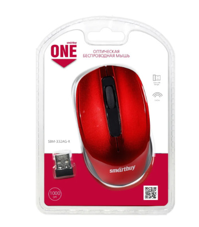 Smartbuy как снять защиту Мышь SmartBuy Беспроводная ONE (SBM-332AG-R) Red, красный - купить по выгодной ц