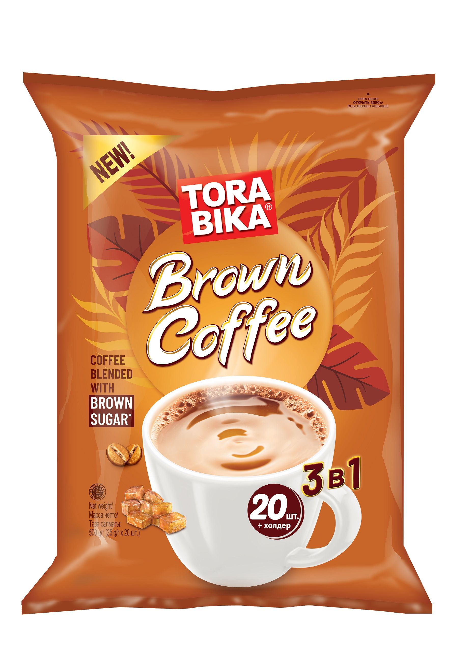 Кофейный напиток Torabika Brown Coffee 3в1, 20 саше