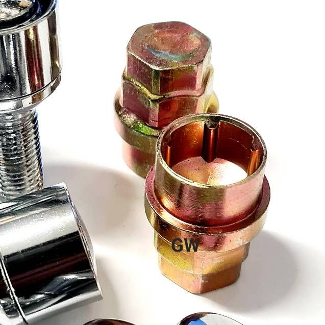 Секретки для колес болты М12х1.5 L28 мм сферические 3