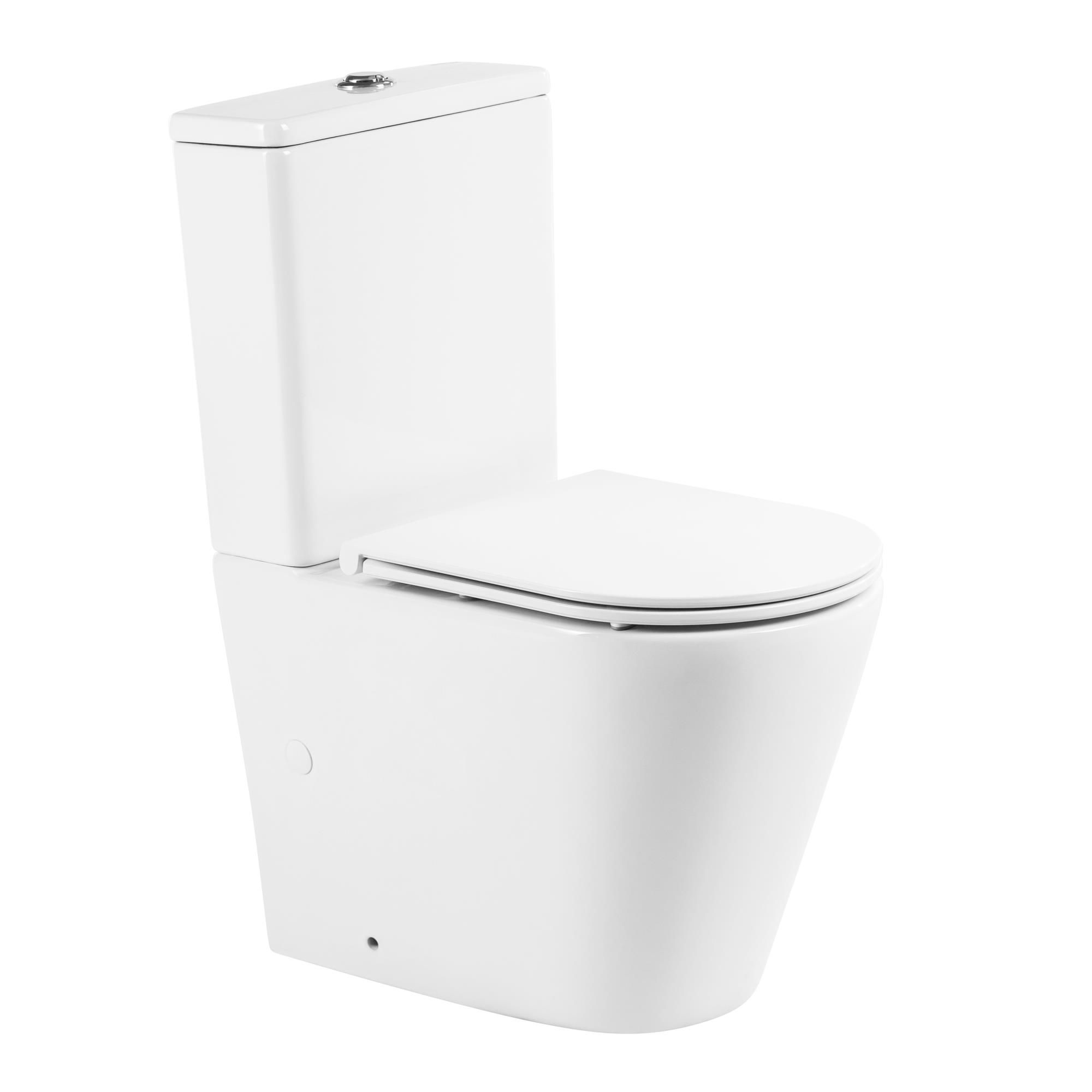 Унитаз-компакт безободковый BelBagno FLAY-R BB2149CPR/BB870SC