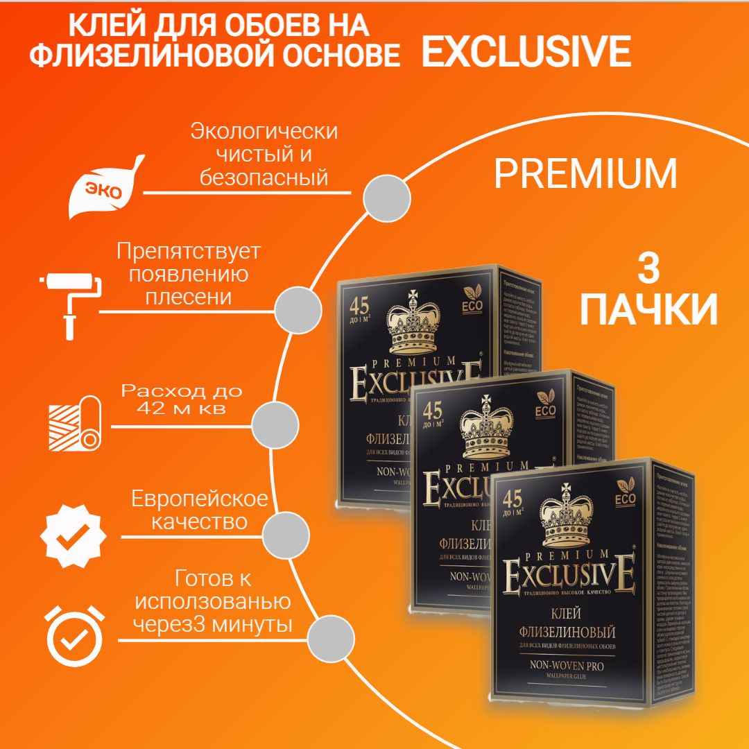 Клей эксклюзив флизелиновый как разводить. Клей Флизелиновый Exclusive Premium. Клей для обоев эксклюзив. Эксклюзив клей для обоев черный. Клей эксклюзив для флизелиновых обоев.