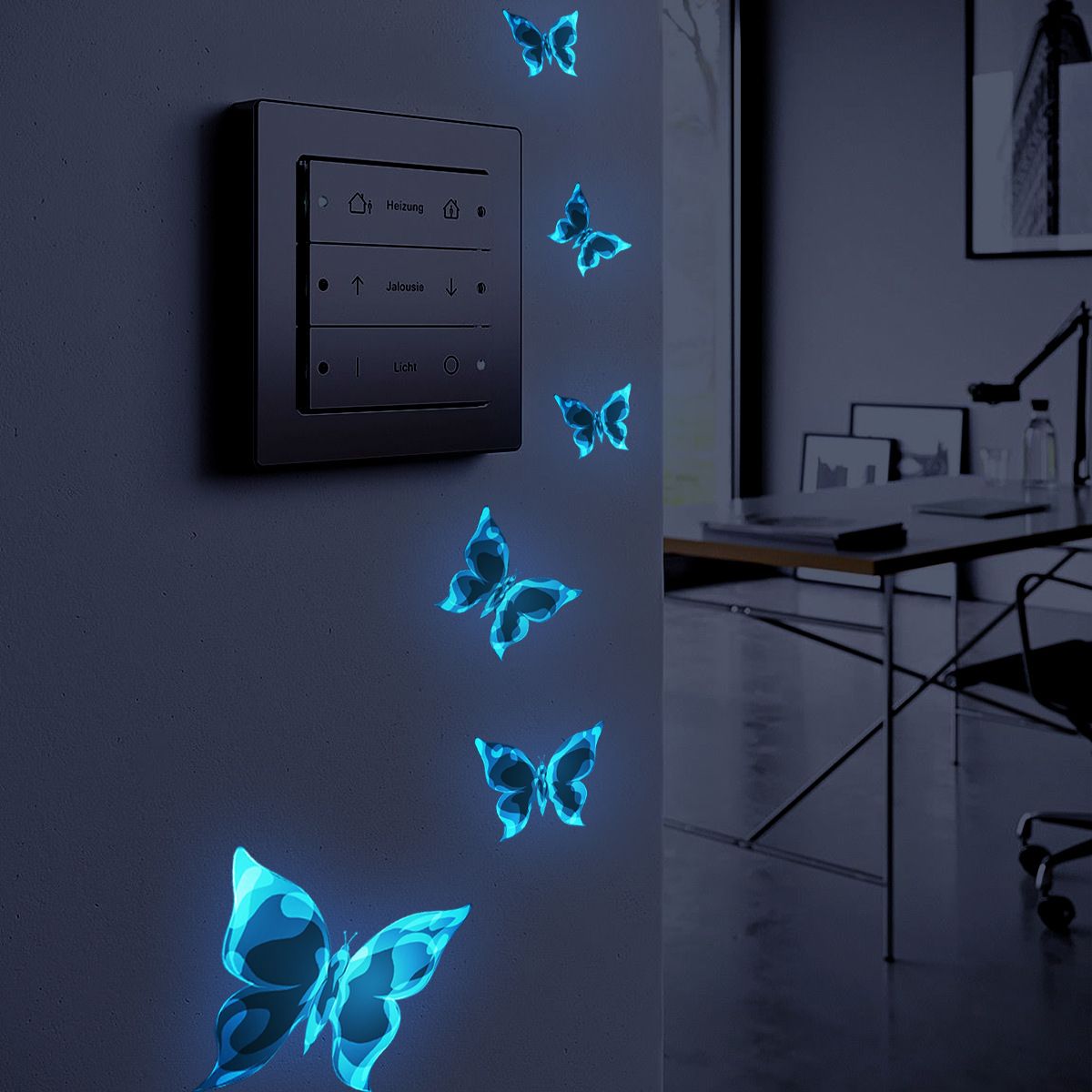 Светящиеся бабочки в темноте. Бабочки в темноте. Butterfly Stickers. Наклейки светящиеся "бабочки".