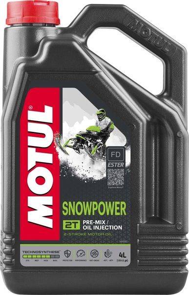 MOTUL SNOWPOWER Масло моторное, Синтетическое, 4 л