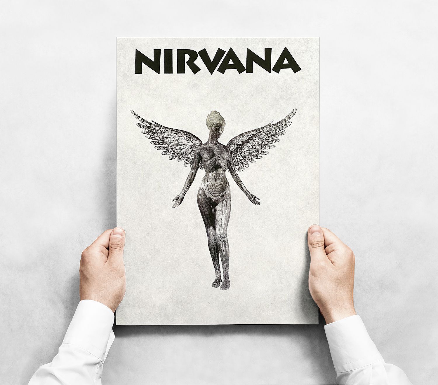 Плакат &quot;Nirvana&quot; 21х30 см в черной раме 