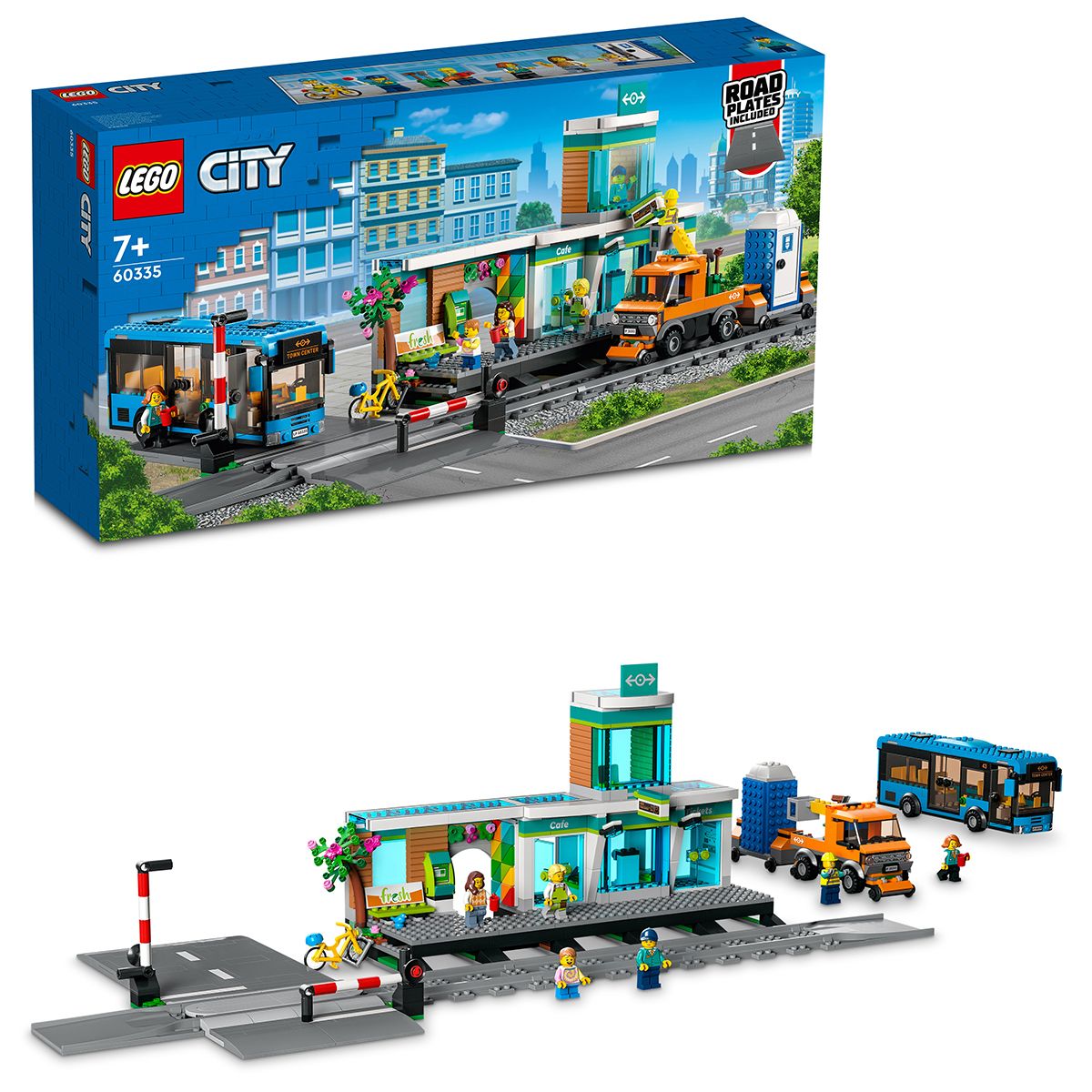 Конструктор Lego City 60335 Железнодорожная станция - купить с доставкой по  выгодным ценам в интернет-магазине OZON (1115813851)