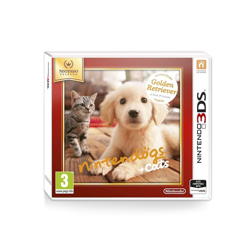 Игра Nintendogs+Cats. Голден-ретривер и новые друзья (Nintendo 3DS, Русские субтитры)