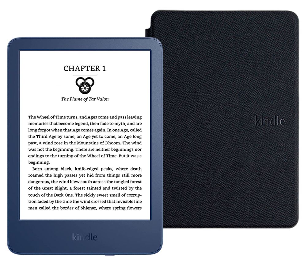 Amazon Kindle 6" Электронная книга K11 (16Gb) SO Denim + обложка ReaderОNE, черный