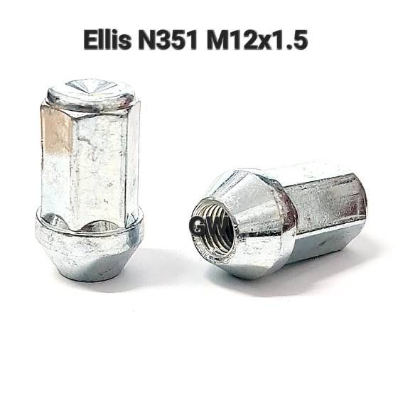 Колесные гайки М12х1.5 L41 мм Ellis Италия