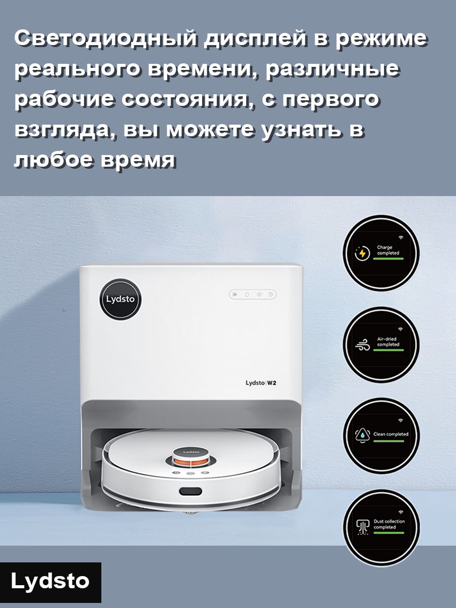 Робот Пылесос Lydsto W2 White Купить