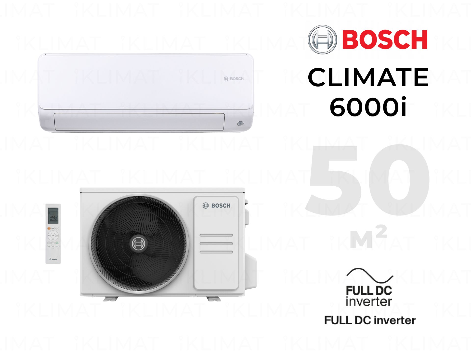 Настенный кондиционер Bosch Climate 6000i CL6001iU W 53 E/CL6001i 53 E