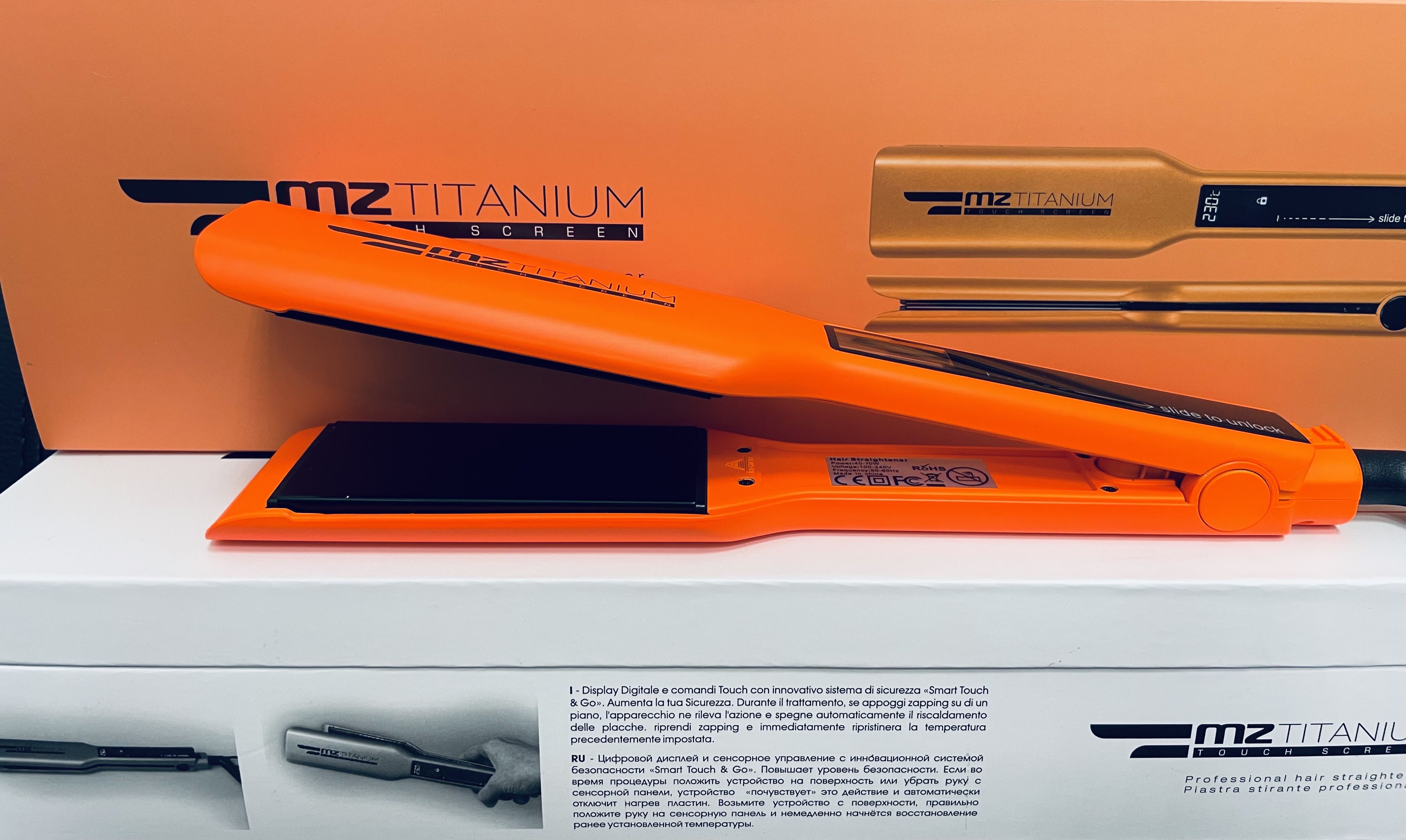 Утюжок MZ Titanium золотой шир. Пласт., Титан, 230с. MZ Titanium утюжок купить. MZ Titanium утюжок цена.