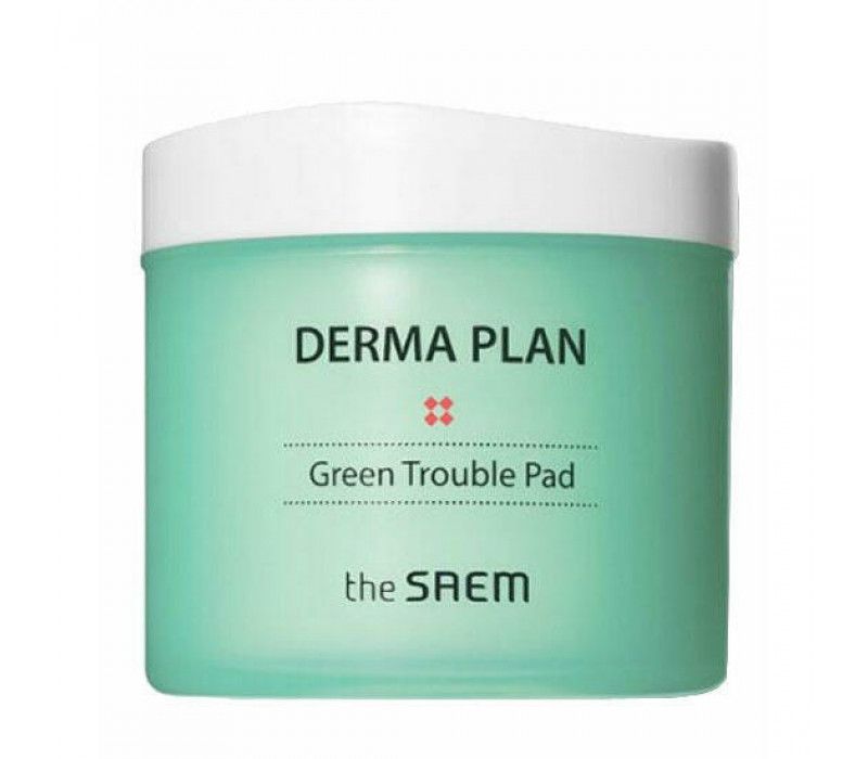 Saem пилинг. Derma Plan Green Trouble Pad. Пилинг пэд Derma Plan. Derma Plan Green Calming Cream. The Saem Derma Plan Green Trouble Pad.