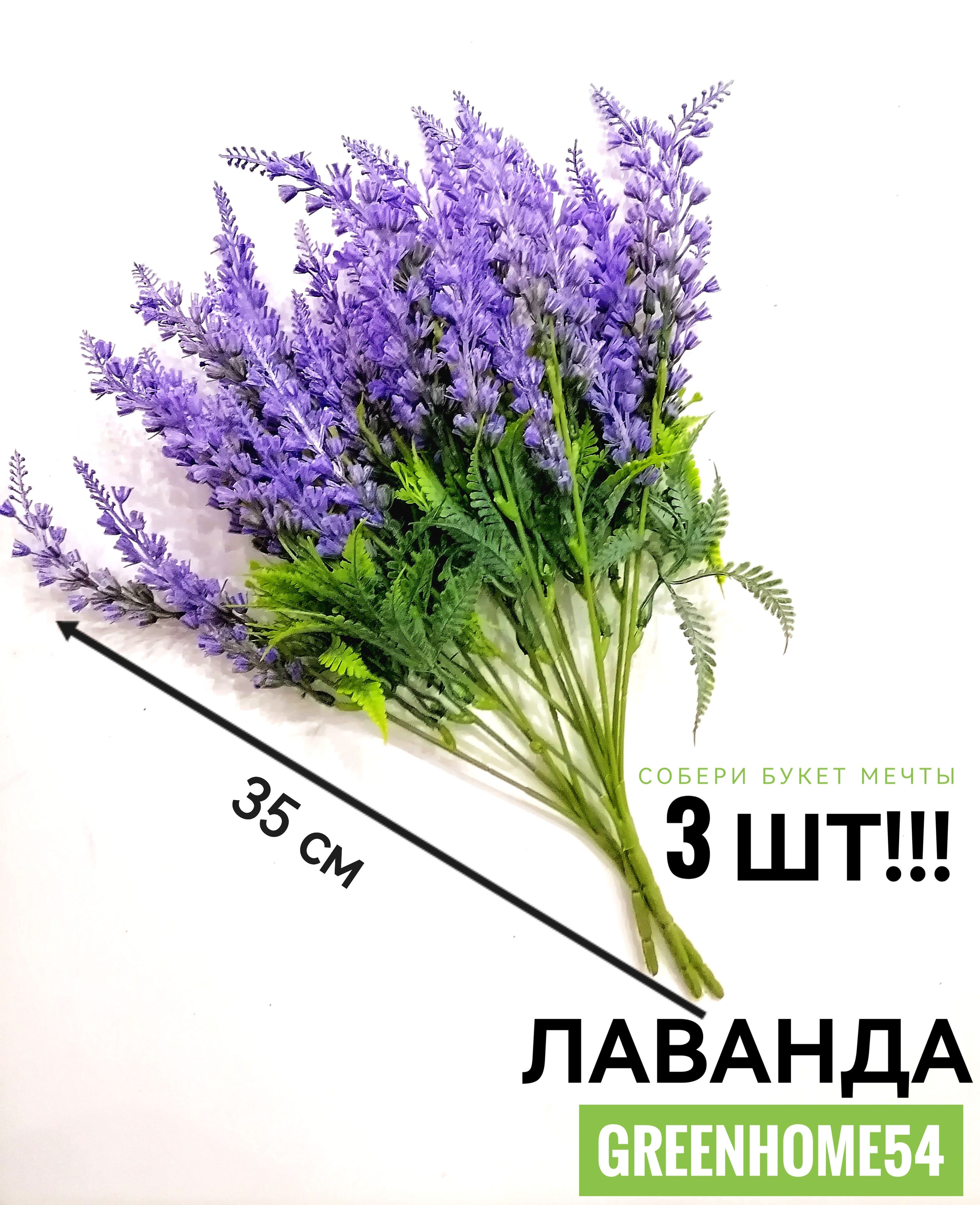 Купить Ветка Лаванды / 3 куста !!!/ Букет для дома и интерьера  искусственные растения по выгодной цене в интернет-магазине OZON.ru  (749752881)