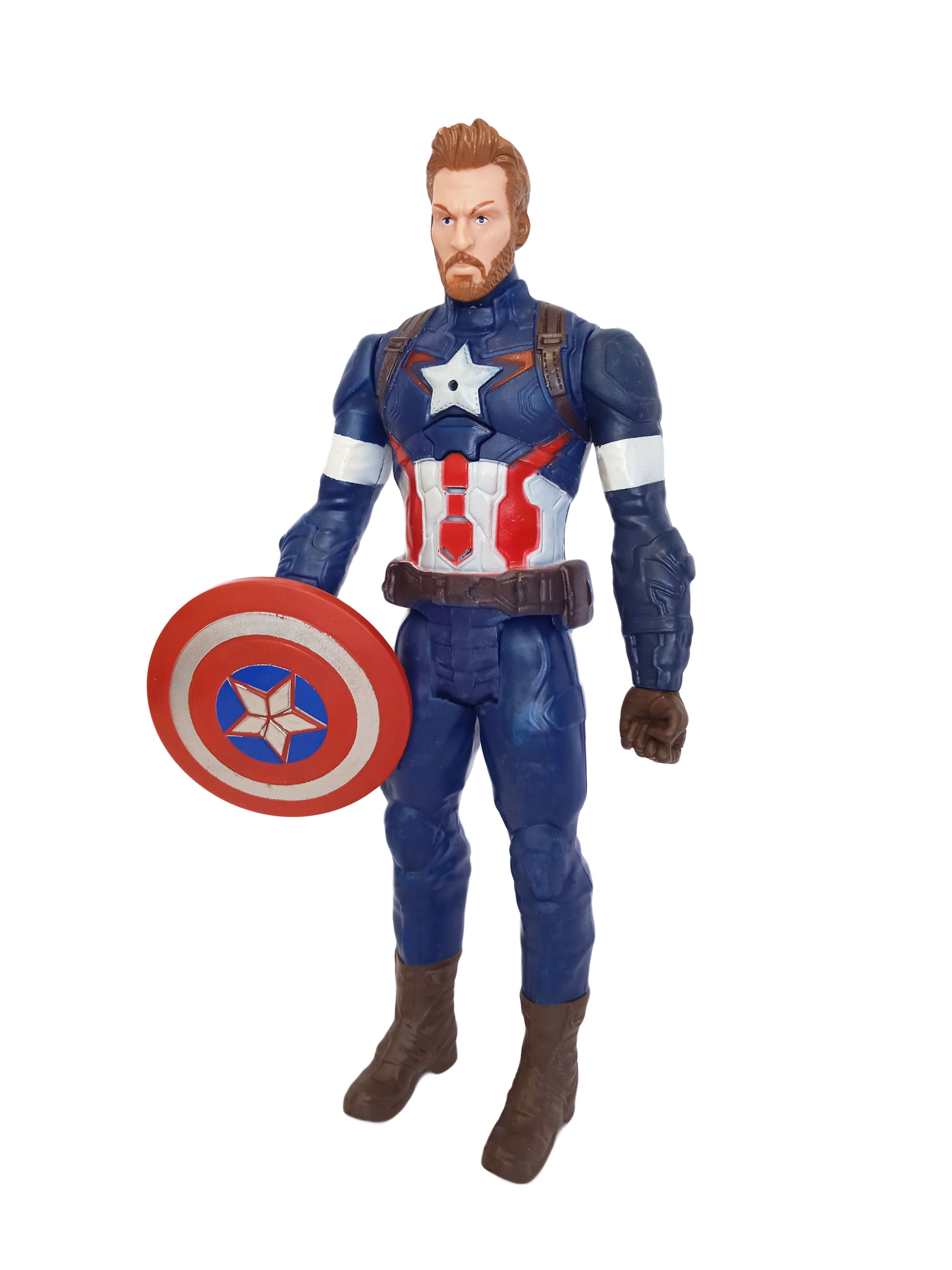 Игрушки для мальчиков фигурка Марвел Marvel Мстители Капитан Америка, 30 см  - купить с доставкой по выгодным ценам в интернет-магазине OZON (789459999)