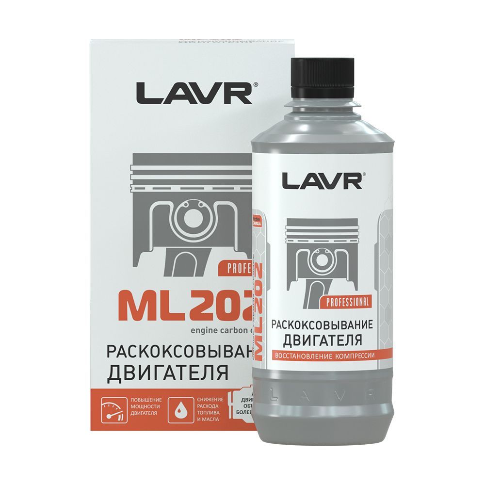 Раскоксовывание двигателя LAVR МL-202 Anti Coks Fast комплект для нестандартного двигателя 330мл (Ln2504)