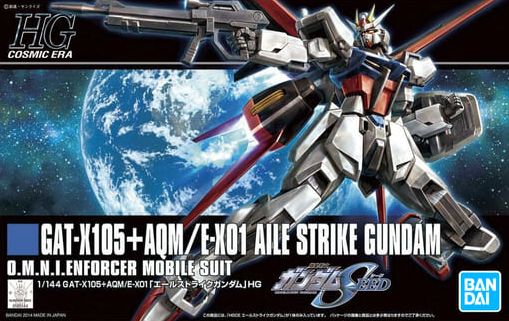 Bandai BND-2219525 Сборная модель HG Bandai Gundam GAT-X105+AQM/E-X01 Aile Strike 171