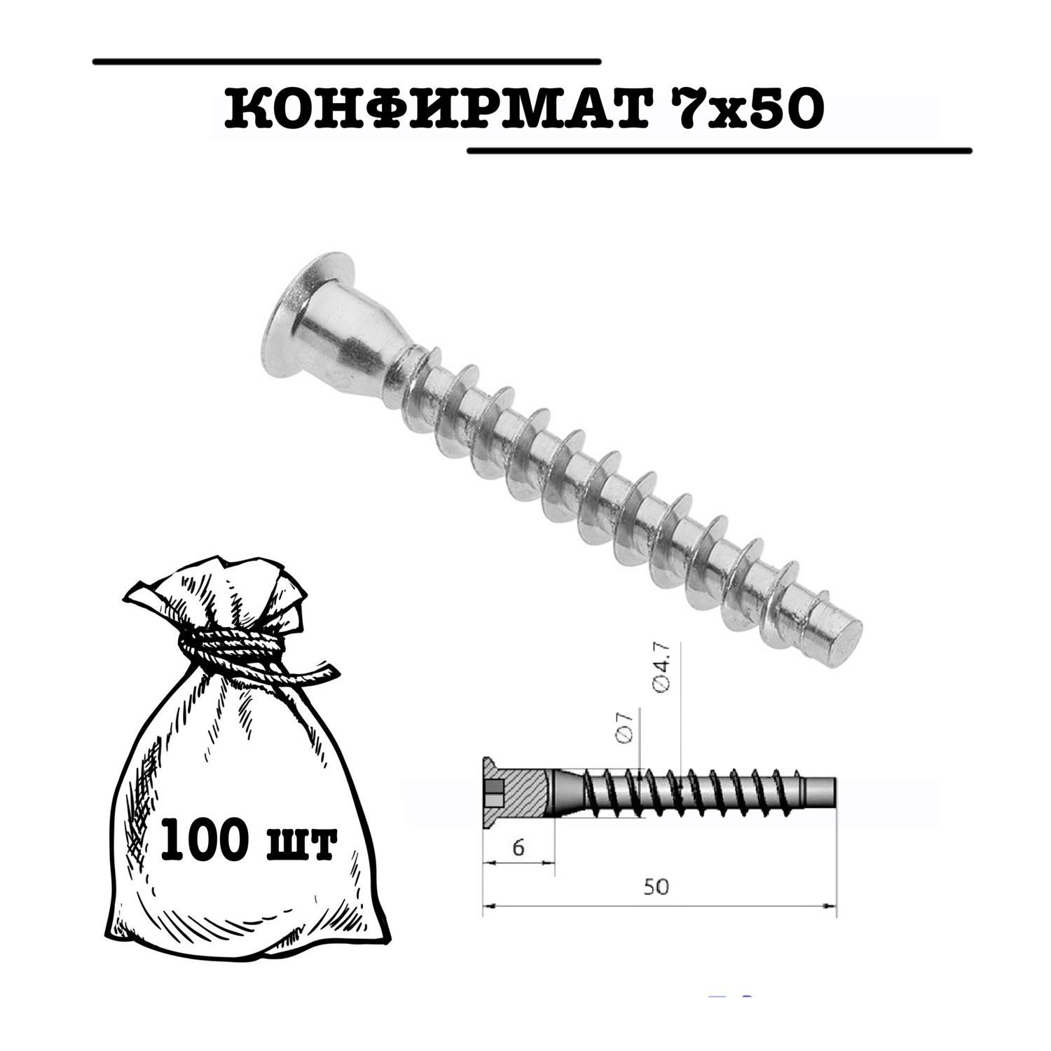 длина евровинта для мебели