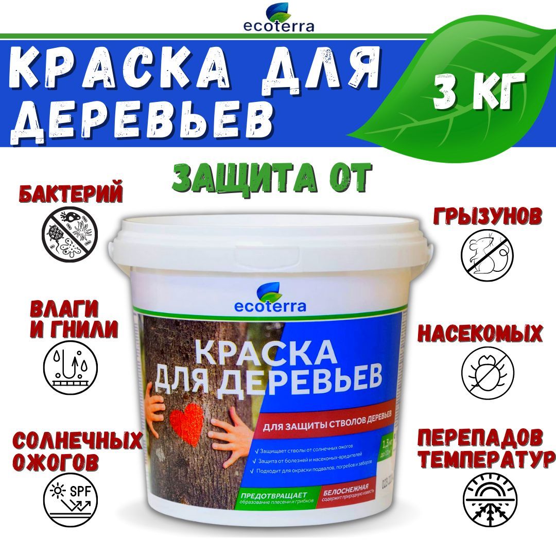 Краска для Садовых Деревьев Акриловая купить на OZON по низкой цене