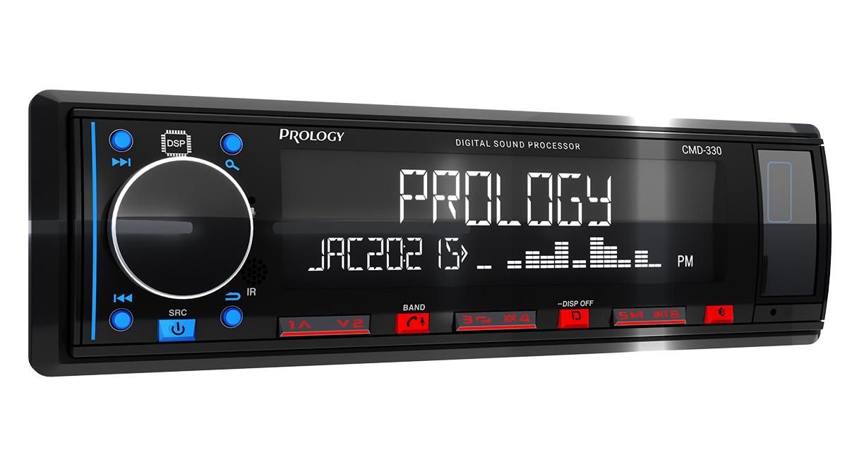 Автомагнитола PROLOGY CMD-330 2023 (4x55Вт USB, AUX, BT, SWC, с DSP  процессором, многоцветная)1 DIN - купить в интернет-магазине OZON с  доставкой по России (1412277093)