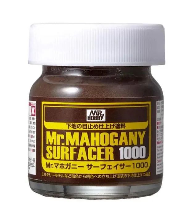 Финишная грунтовка Mr.Hobby MR.MAHOGANY SURFACER 1000 коричневая 40мл. SF-290