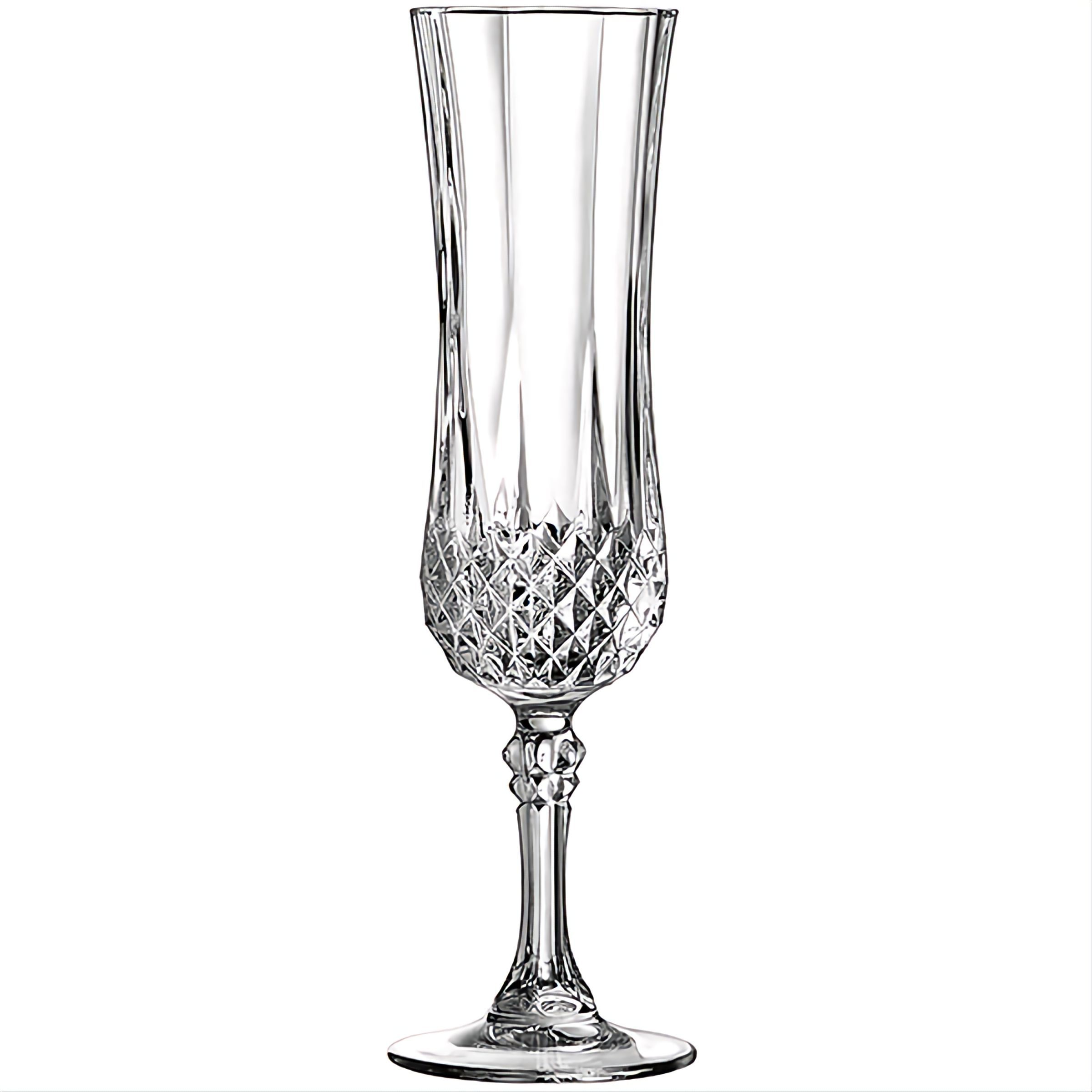 Флюте для шампанского. Eclat Cristal d'Arques бокалы. Бокал-флюте «Лонгшамп»; хр.стекло; 140мл. Бокал-флюте «Лонгшамп». Набор фужеров для шампанского Longchamp 140 мл (6 шт).