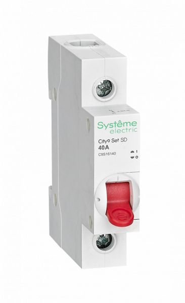 Выключатель нагрузки (ВН), 1P 40А 230В, Systeme Electric (Schneider Electric) City9 Set, C9S16140