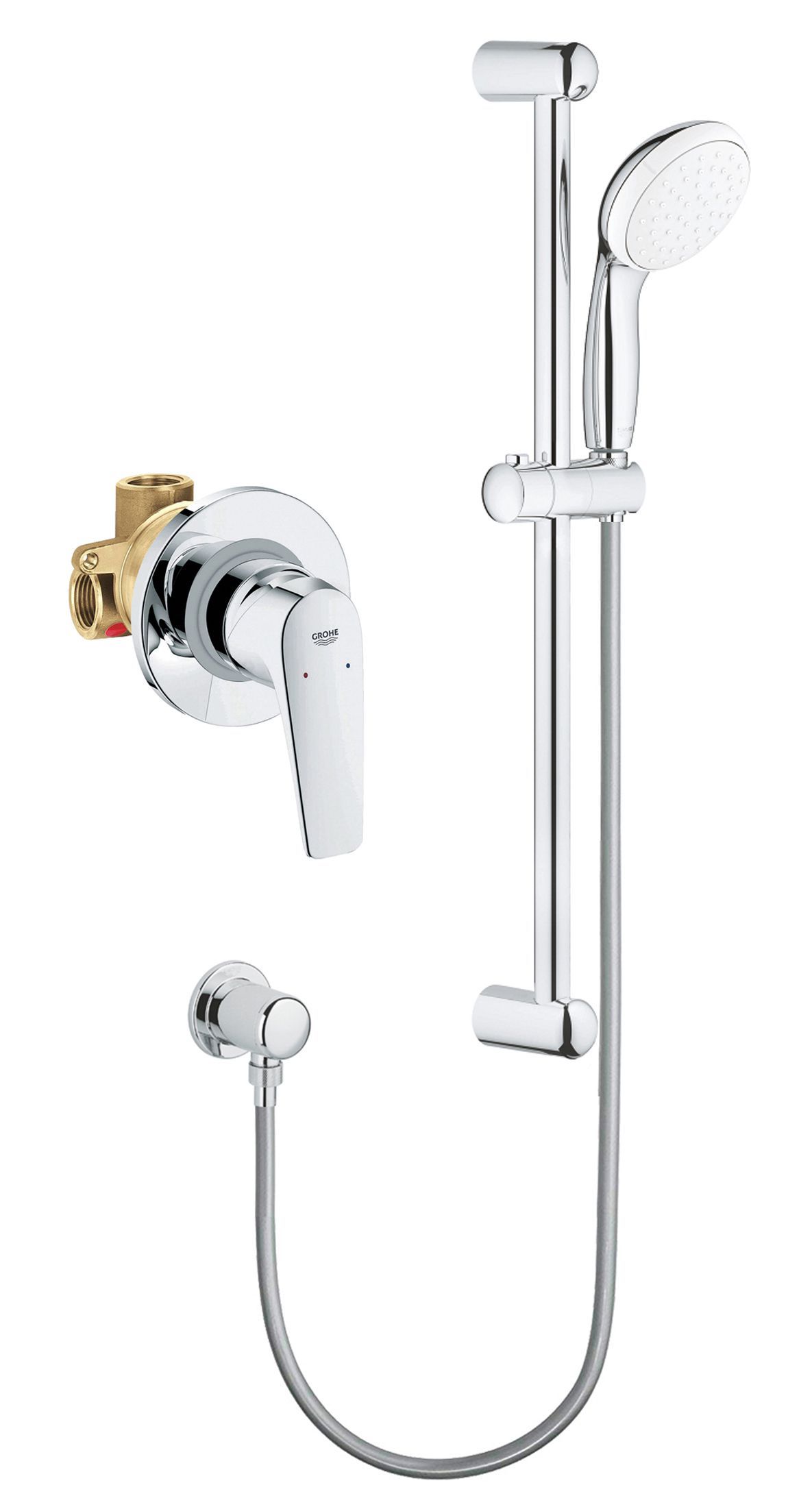 Grohe bauflow. Комплект для гигиенического душа скрытого монтажа Grohe BAUFLOW.