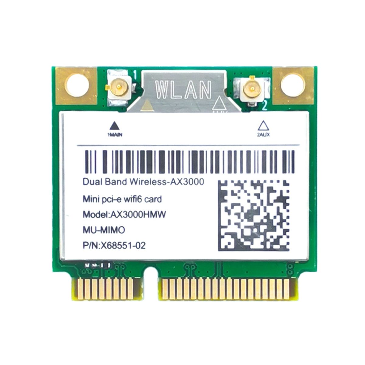 AX200 AX3000HMW Сетевая карта Mini PCI-E WiFi 6 Беспроводной адаптер 2.4G/5G Bluetooth 5.1 Card 802.11AX для Win10