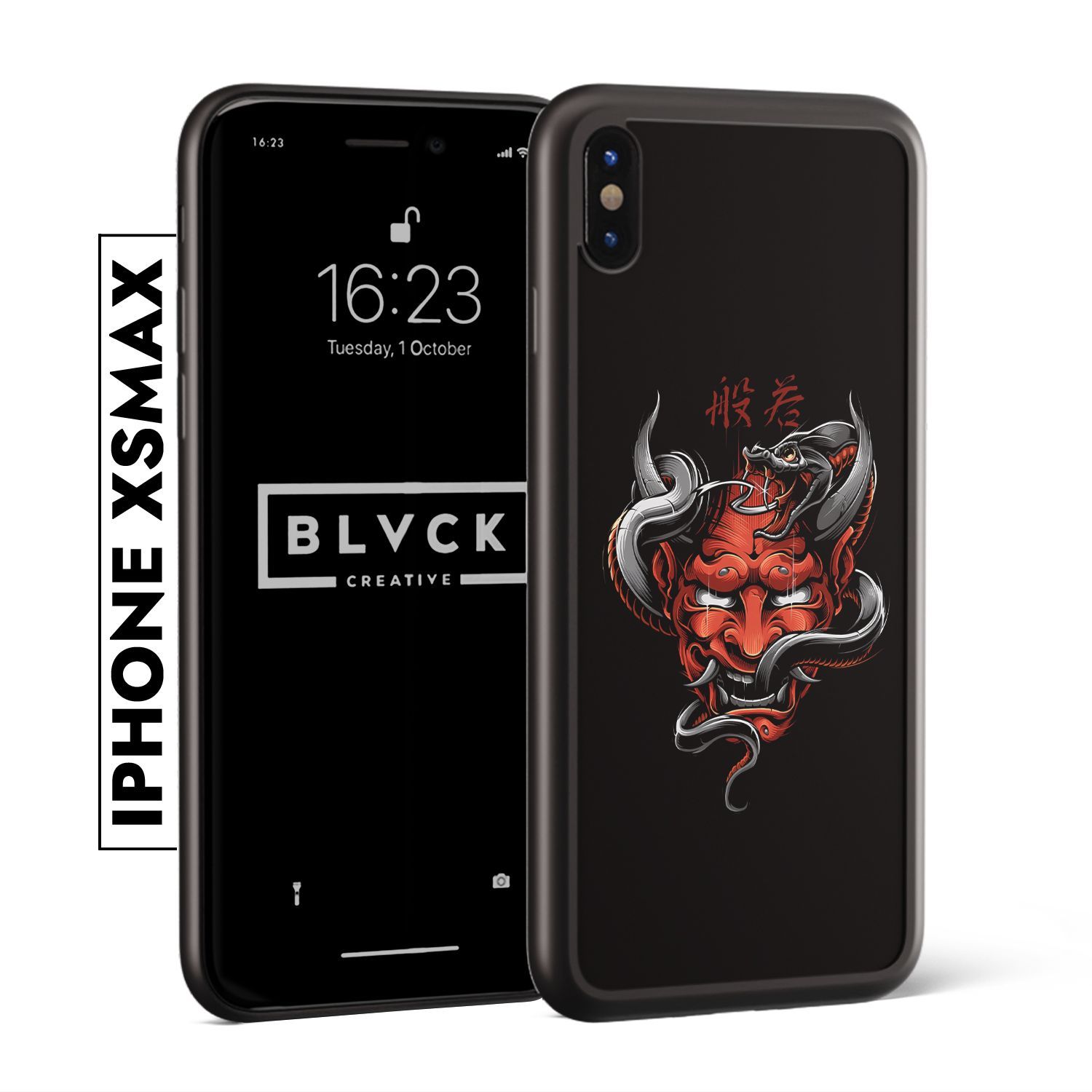 Двойной чехол с эксклюзивным принтом от BLVCK CREATIVE для iPhone XS Max. 