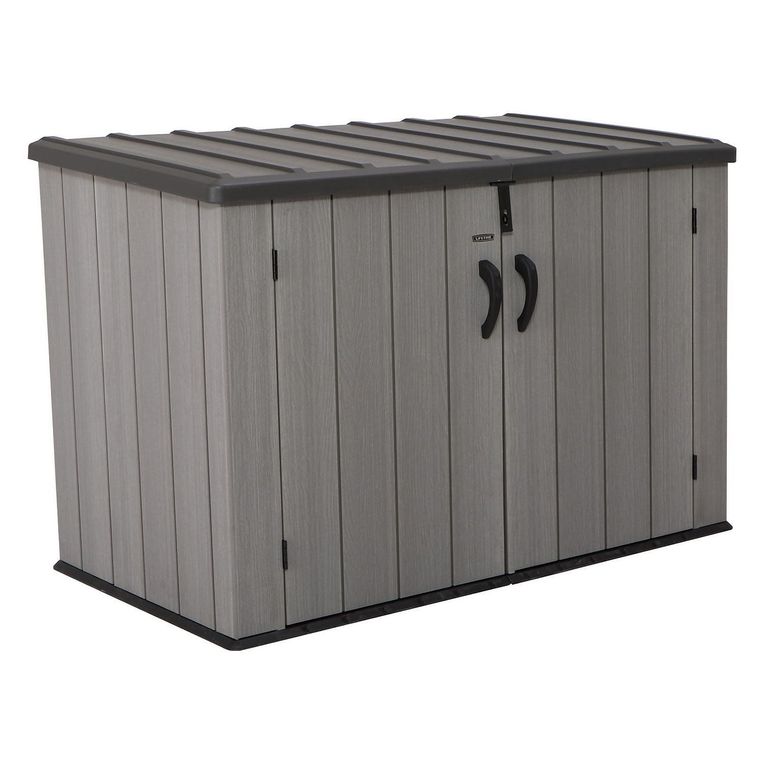 Уличный шкаф Lifetime Horizontal Storage Shed (75 cubic feet), серый