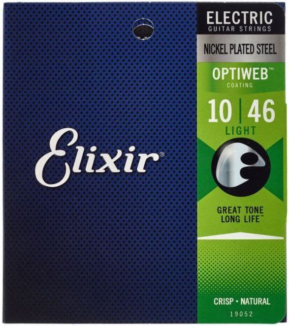 Струны 19052 для электрогитары Elixir 10-46 Optiweb