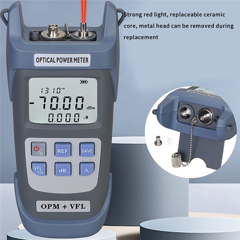 COMPTYCOAUA-G710BИзмерительоптическоймощности(OPM-70-+10DBm)свизуальнымлокаторомнеисправностейТестероптическоговолокна10KmVFL10MW