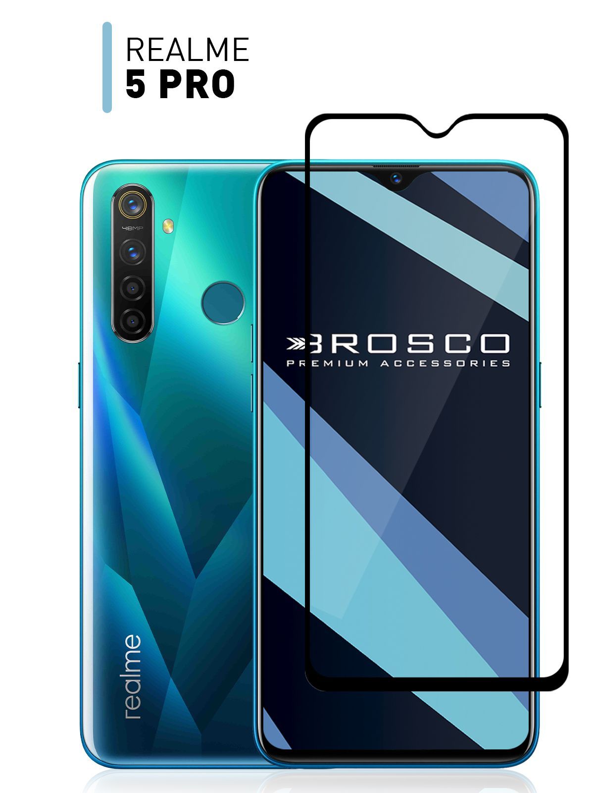 Защитные стекла для realme 5 Pro купить по доступным ценам в  интернет-магазине OZON