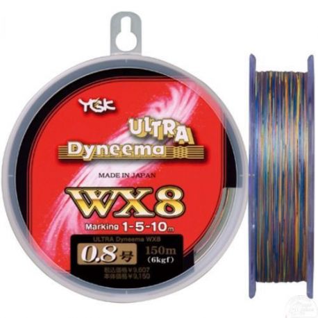 YGK, Шнур Ultra Dyneema WX8, 100м, 6.0, 37.0кг