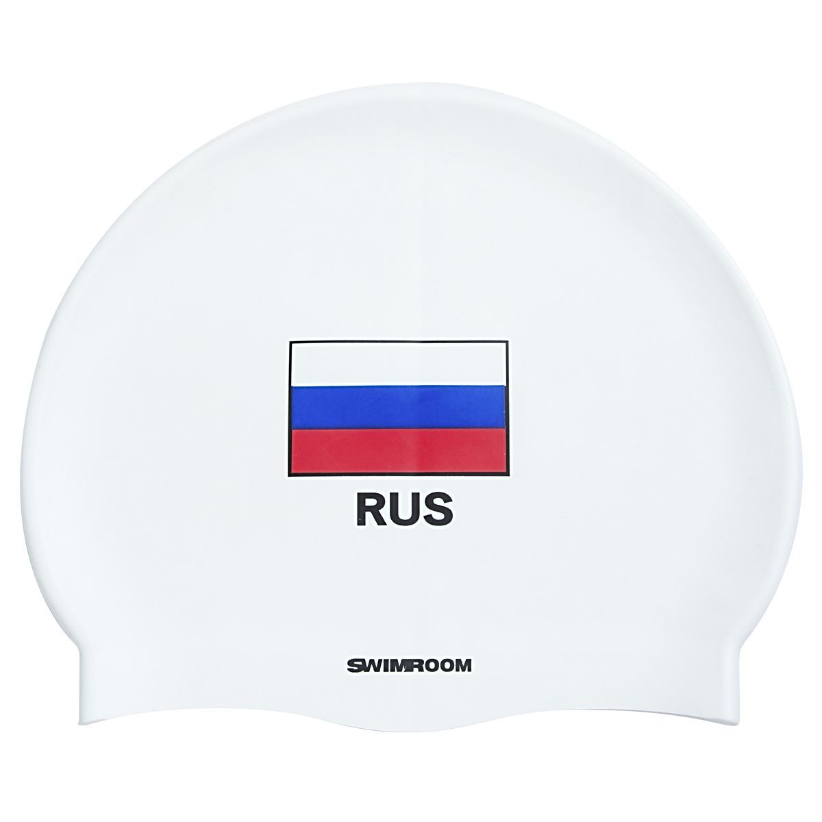 Силиконовая шапочка для плавания SwimRoom «<b>RUS</b> Flag»