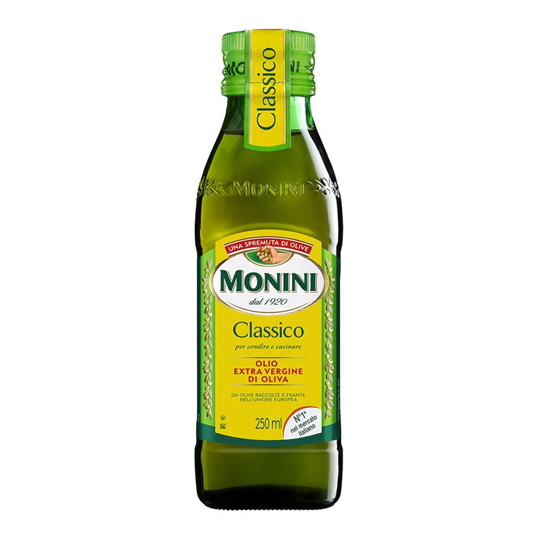 Масло оливковое Monini Classico Extra Virgin нерафинированное высшего сорта первого холодного отжима Экстра Вирджин 0,25л