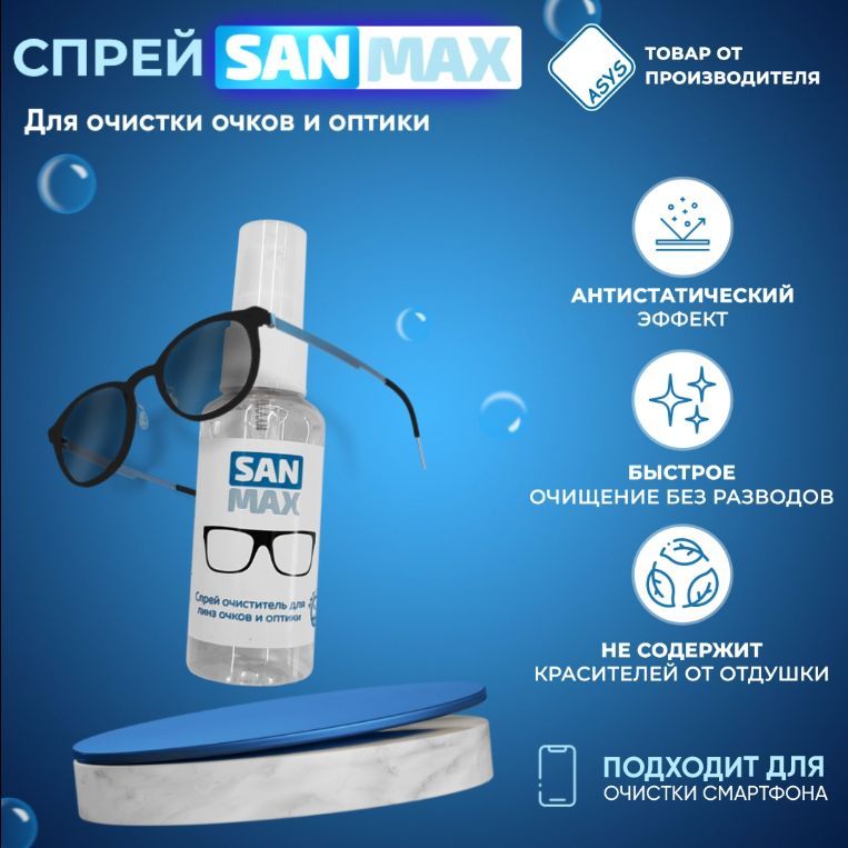 Эксенза спрей купить в спб. Файберы для оптики и экранов. Sanmax.