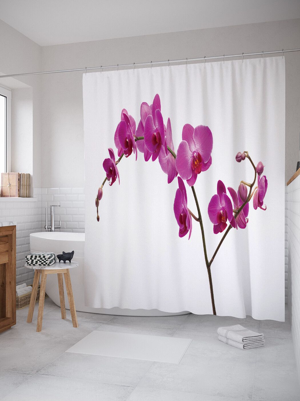 Штора для ванной 180*200 Orchid INT