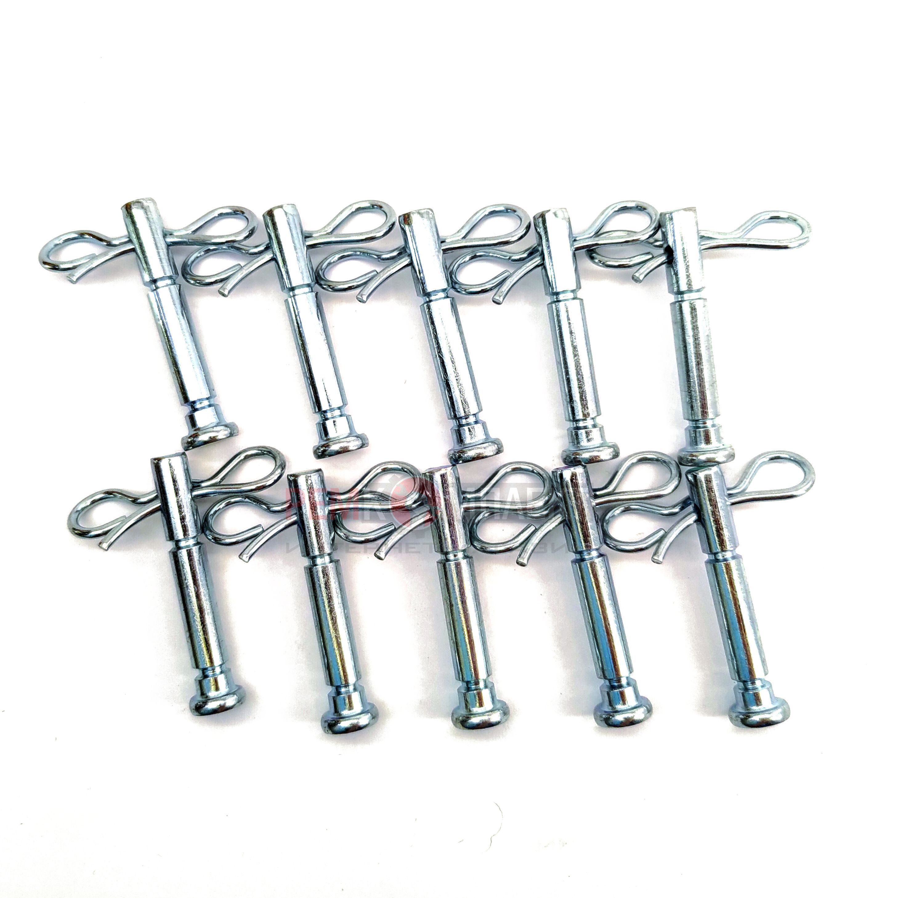 срезные болты для снегоуборщика champion. штифт под шплинт 12мм. 10 шт. срезные болты для снегоуборщика champion. срезные болты для снегоуборщика champion.