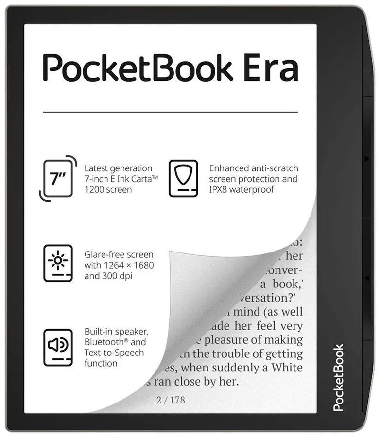 ЭлектроннаякнигаPocketBook700ERA,16Gb,StardustSilver(PB700-U-16-WW)