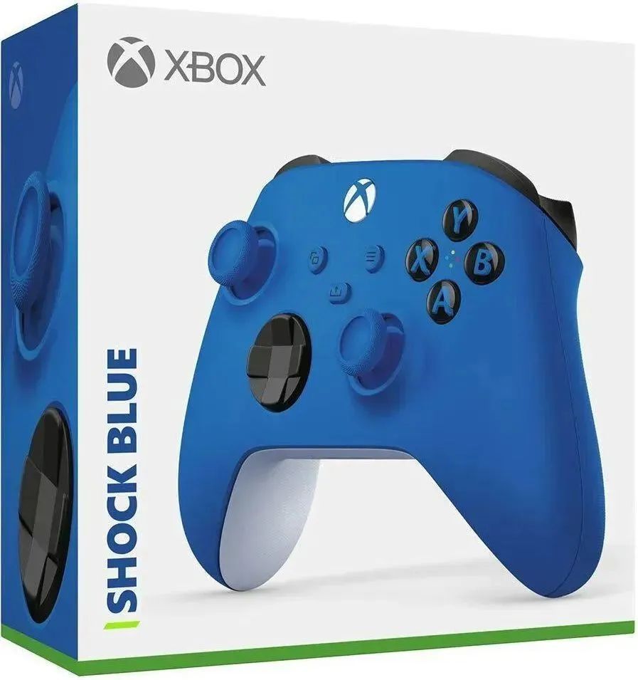 Xbox Геймпад Microsoft Xbox Series Wireless Controller Series S/X/ONE/PC,  Bluetooth, Проводной, голубой