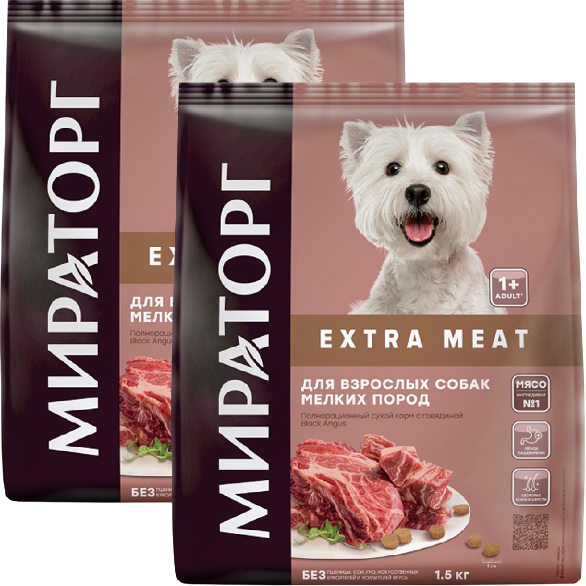 Сухой корм мираторг meat с сочной говядиной