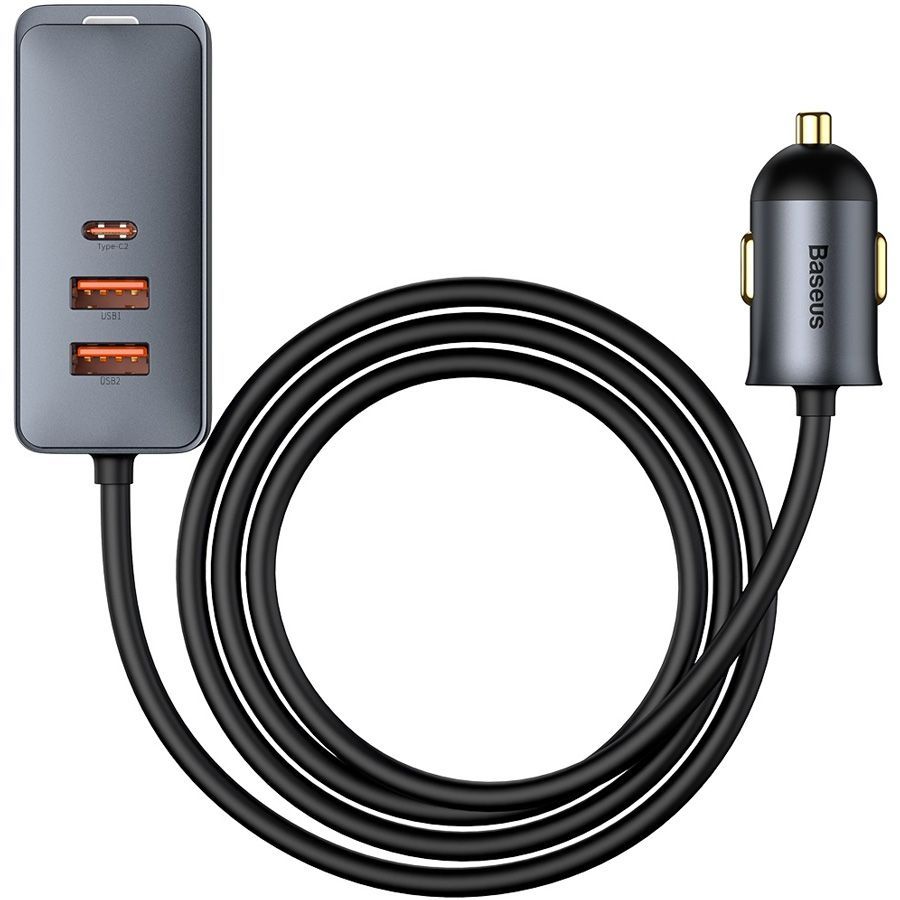 Автомобильное зарядное устройство Baseus HT_id-33560 USB, USB Type-C -  купить по доступным ценам в интернет-магазине OZON (402556499)