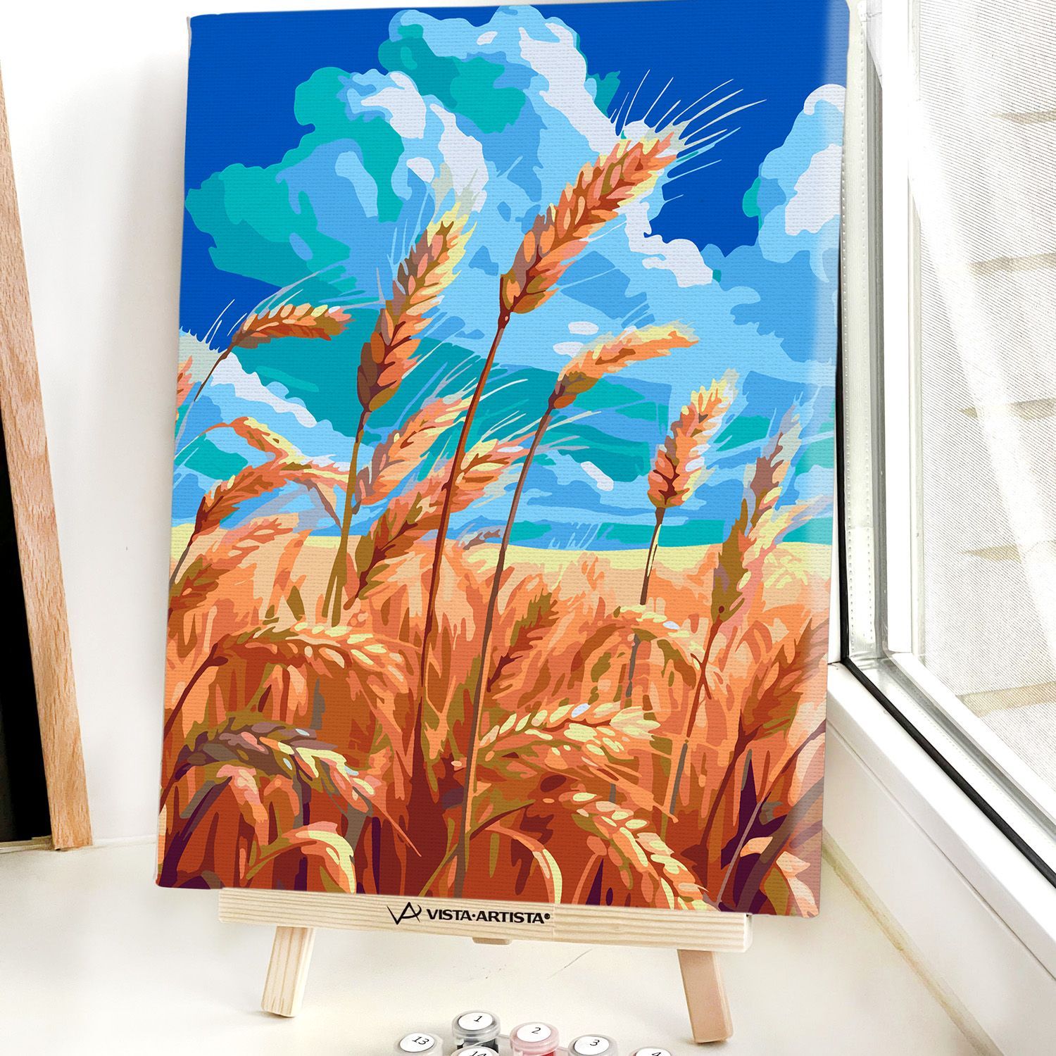 Картина по номерам, холст на подрамнике - Колосья пшеницы - Пейзаж 30x40  см. - купить с доставкой по выгодным ценам в интернет-магазине OZON  (1084604648)