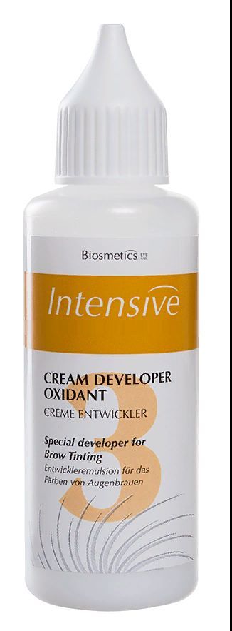 Cream developer. Краска для бровей Intensive. 50 Мл оксиданта. Oxidant Cream. Intense растворитель.